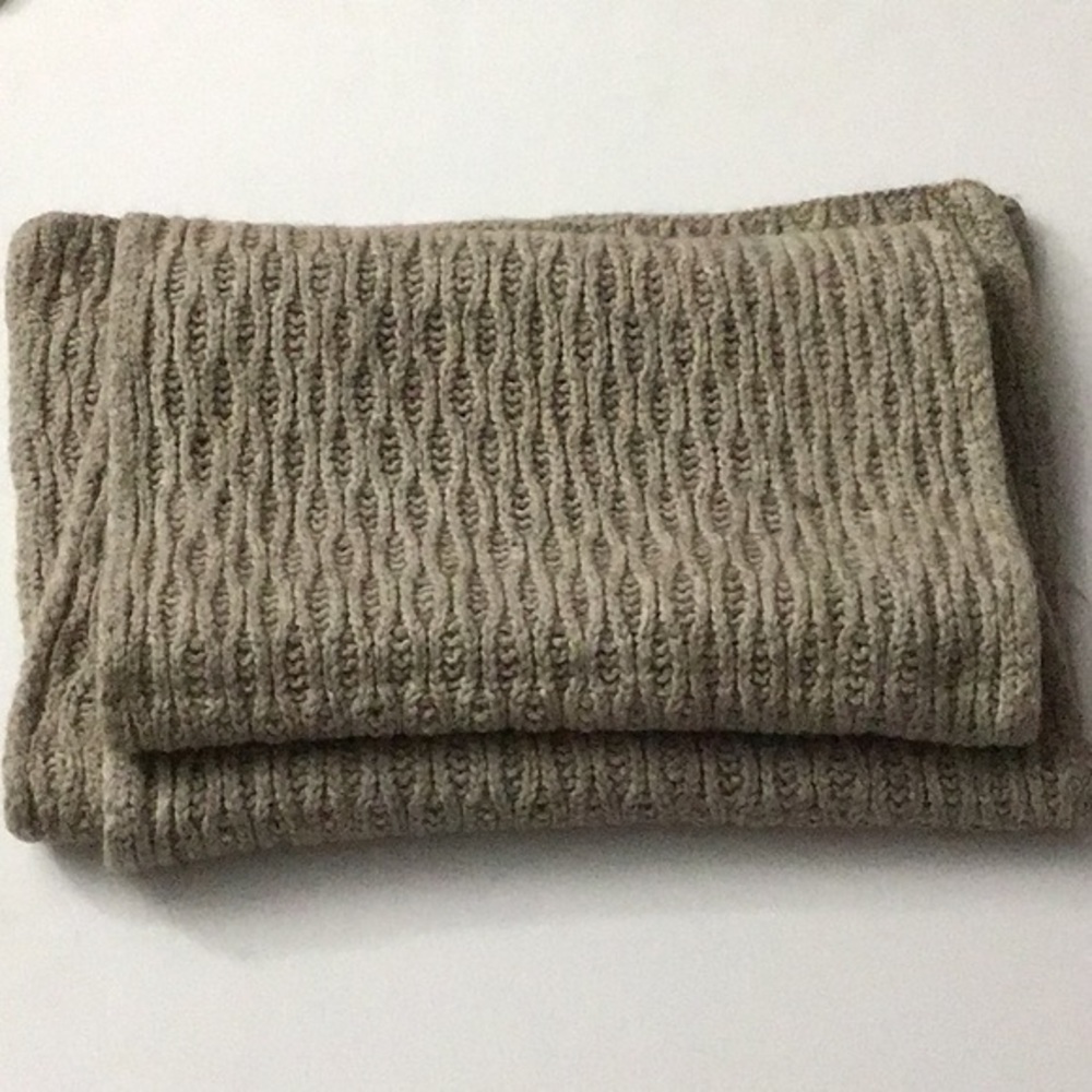 NWOT Zanone Yak and Wool Scarf Oatmeal Beige